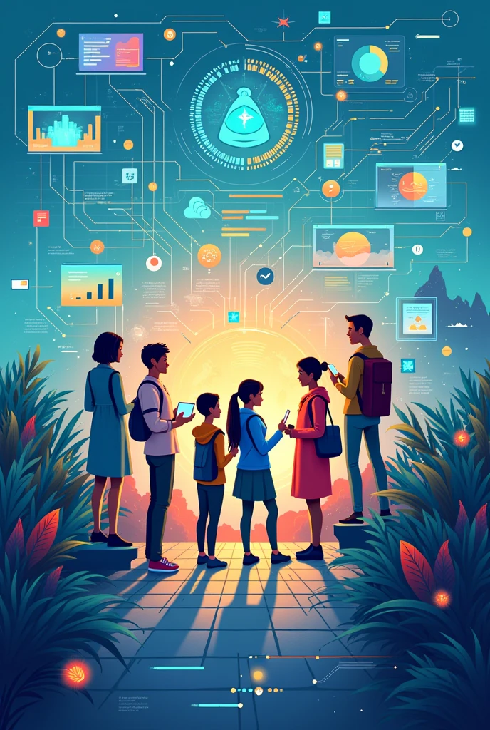 From click to progress youth digital pathways for sustainable development poster
