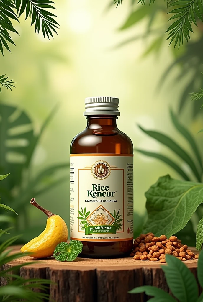 Herbal medicine product with the brand name of rice kencur "just add kencur" Indonesia 