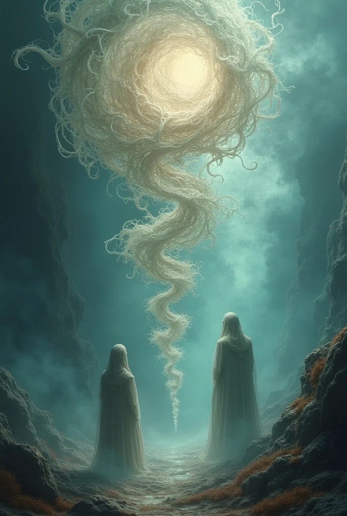 fractal steam and william blake and haeckel style