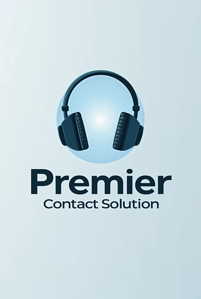 Crear un logo para un call center el nombre es premier contact solution que tenga unos headset