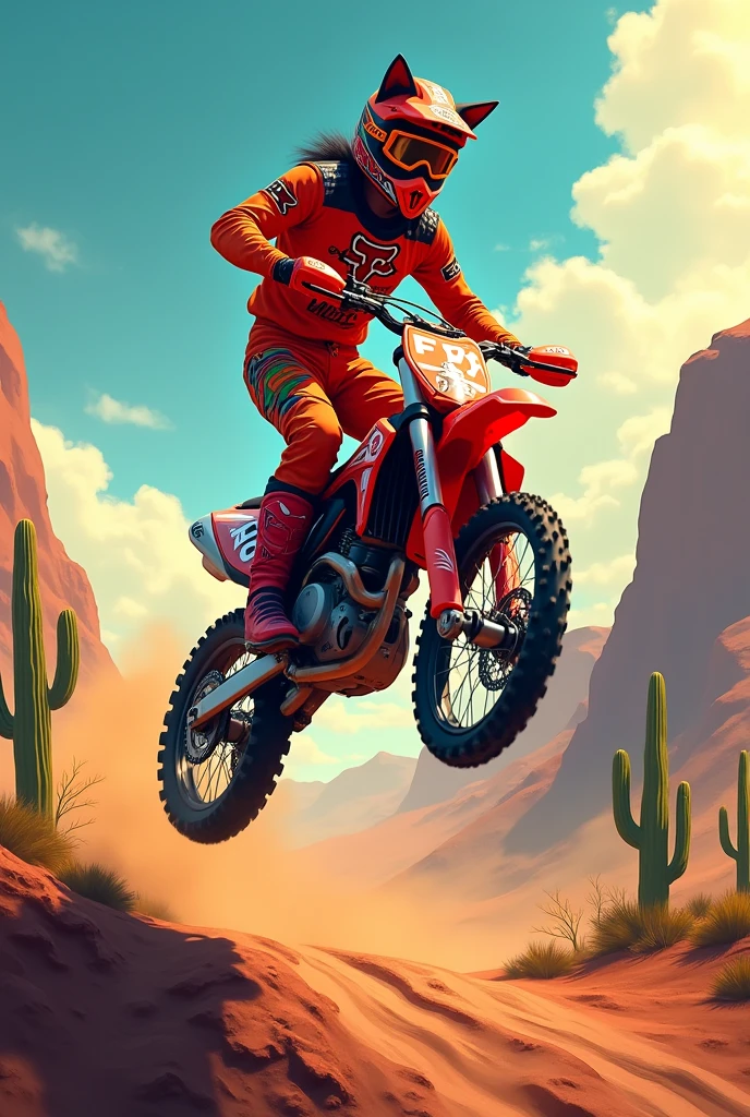 fox racing mexican, motocross jump