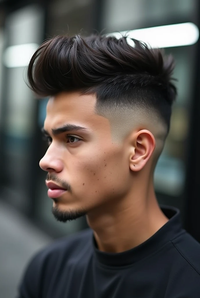 American burst fade haircut
