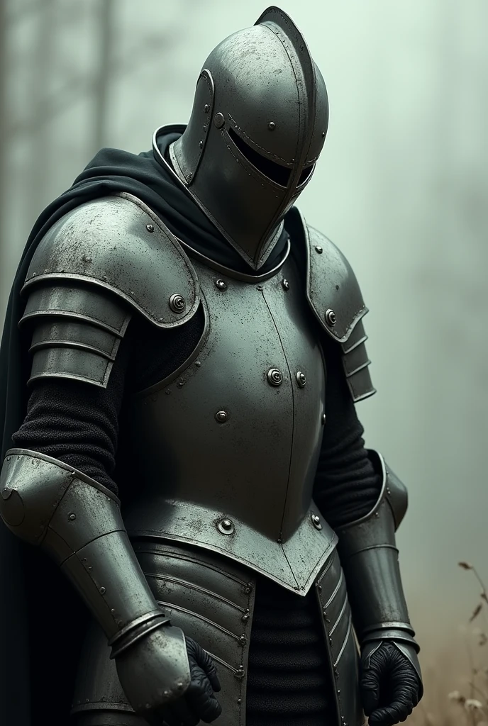 Very realistic Helmed sad kinght 