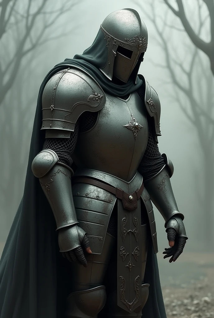 Very realistic Helmed sad kinght
