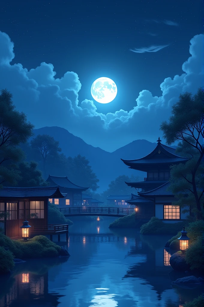 Anime Japanese Night Background