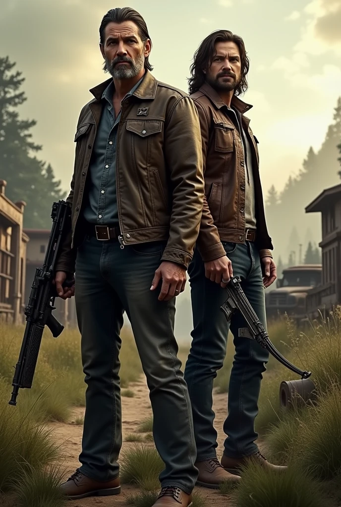 Generate Rick Grimes and Daryl Dixon