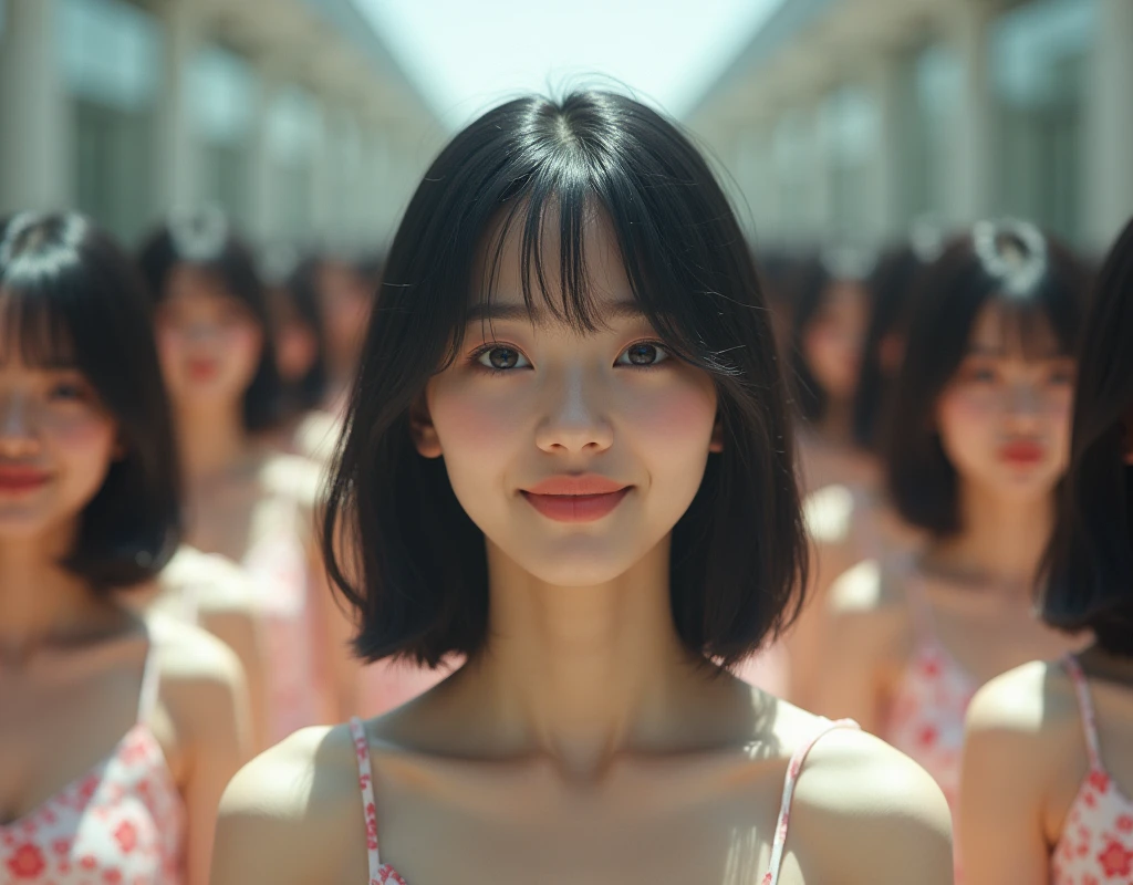 [Japanese Clone girls=Myself], [best masterpiece Clone girls Raw Photography Art], [16K, Highest quality, Ultra-high resolution, RAW Photos], [Unrealistic, Unparalleled, Different dimension, Improbable sight, (((A world of mass proliferation of myselves, Ultra-realistic)))], ((Japanese, woman, 22-year-old, shinozaki-ai)), ((Small face, Thick black hair, Semi-long hair)), (((Very beautiful detailed girls, Accurate body structure, Very detailed完璧な超巨乳ボディ, amazing super big tits, Big, voluptuous breasts, The cleavage is very plump and emphasized))), (Dark Eyes, Mature face, Cute Smile, A gentle gaze), (((Very happy laughter))), ((((((((((Very detailed, 1girl→1,000,000,000,000,000,000,000,000cloning girls)))))))))), ((((((((((Very detailed, Absolute precision, Description of the doppelganger, (((The exact same female body, The exact same face, Exactly the same hairstyle, Perfect same clothes, Perfectly the same height, The same exact super big boobs)))))))))))), (((((Myself only))))), ((((((((100,000,000,000,000Myself→100,000,000,000,000,000,000,000,000,000,000,000,000,000,Gravure idol of 000Myself)))))), Fashion Swimwear)), (((((Gravure-style posing, Cleavage Emphasis, walk, Run, Embrace each other, Back to Back, Pleasant conversation, Happy conversation, Free pose, Sexual seduction))))), (((((Unbelievably crowded, Abnormal super close contact, 360 degree complete coverage))))), ((Bright and soft sunlight)), (((((wide view, Very wide field of view, Very detailed, Detailed ultra-perspective depiction with clear depth))))), ((((((((Description of Ultra High Definition MusicVideo))))))))