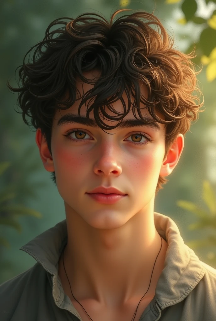 Beautiful teenage boy
