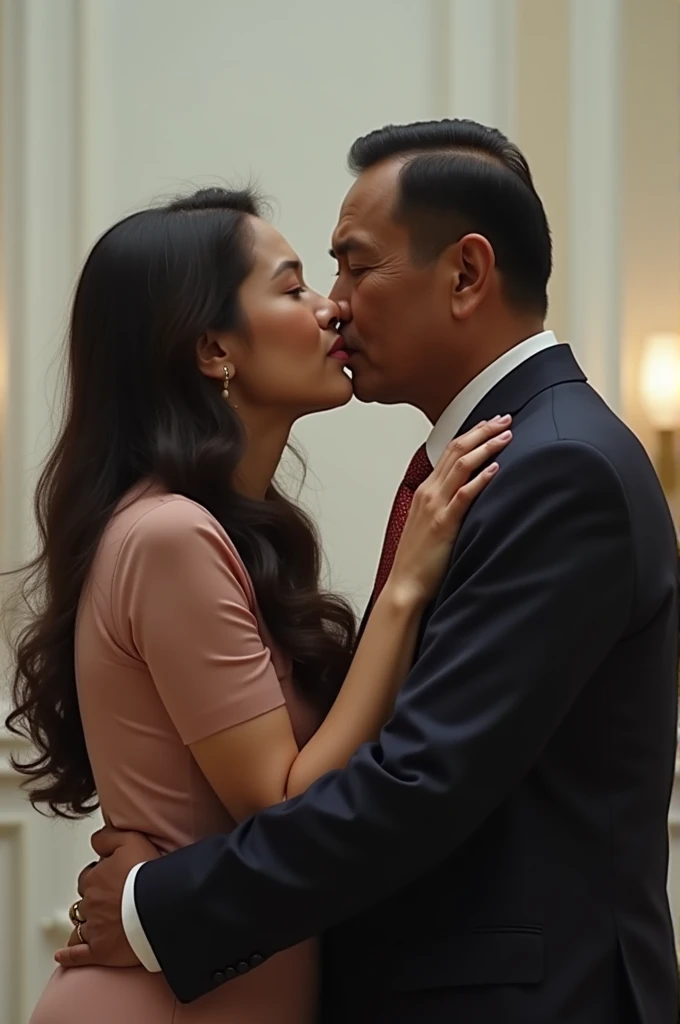 Jokowi, prabowo, kissing