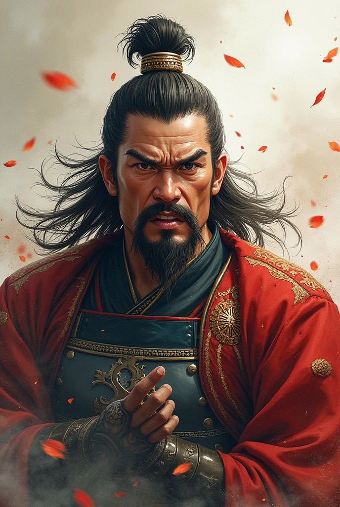 military commander,Three Kingdoms,Ultra-realism,watercolor,雄叫びをあげる勇まShii将軍,Muscular and rough々Shii々Shii,He opened his eyes wide.、He barked threateningly at me..,The majesty of backlight々,Open your mouth wide and scream,Short hair and a broken helmet,Tiger-like moustache,Green food,drink,Wrist hair,