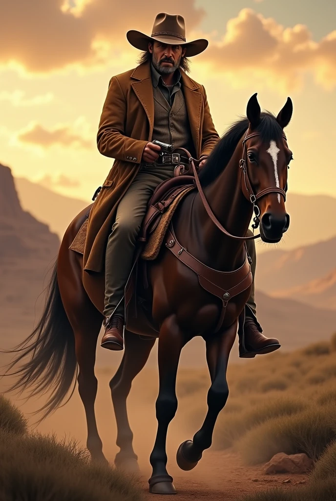 Gun sliger with horse