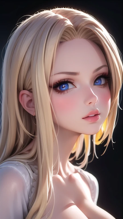a beautiful young woman with large, detailed eyes, luscious lips, long eyelashes, and a voluptuous figure, realistic, photorealistic, ultra-detailed, best quality, 8k, highly detailed portrait, detailed facial features, intricate details, delicate skin, naturalistic colors, dramatic lighting, chiaroscuro, dramatic contrast, cinematic composition,body complete, cuerpo completo, pechos enormes, nude