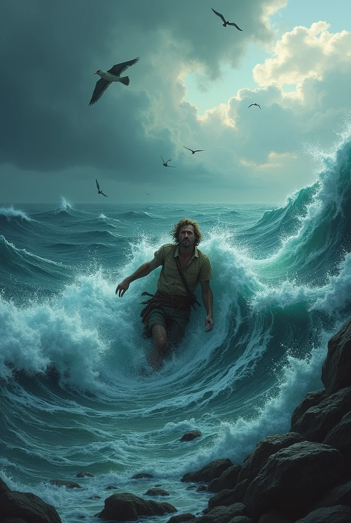 The sea devoured Robinson and he was never heard from again..