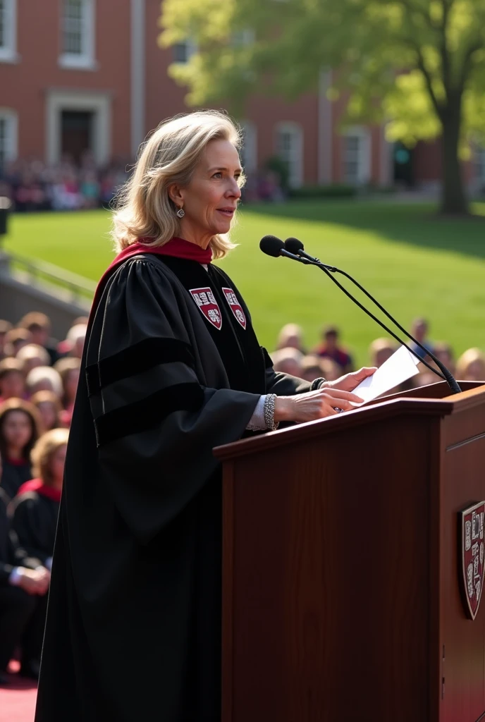 Jk Rowling giving speech in harward 