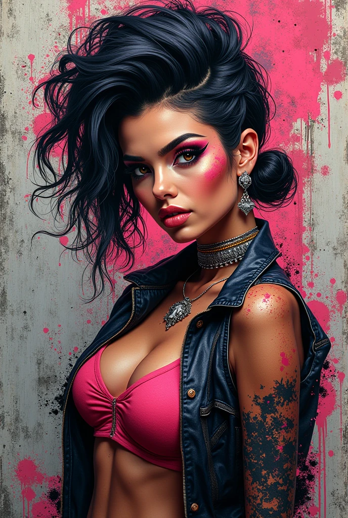 Graffiti for a makeup brand