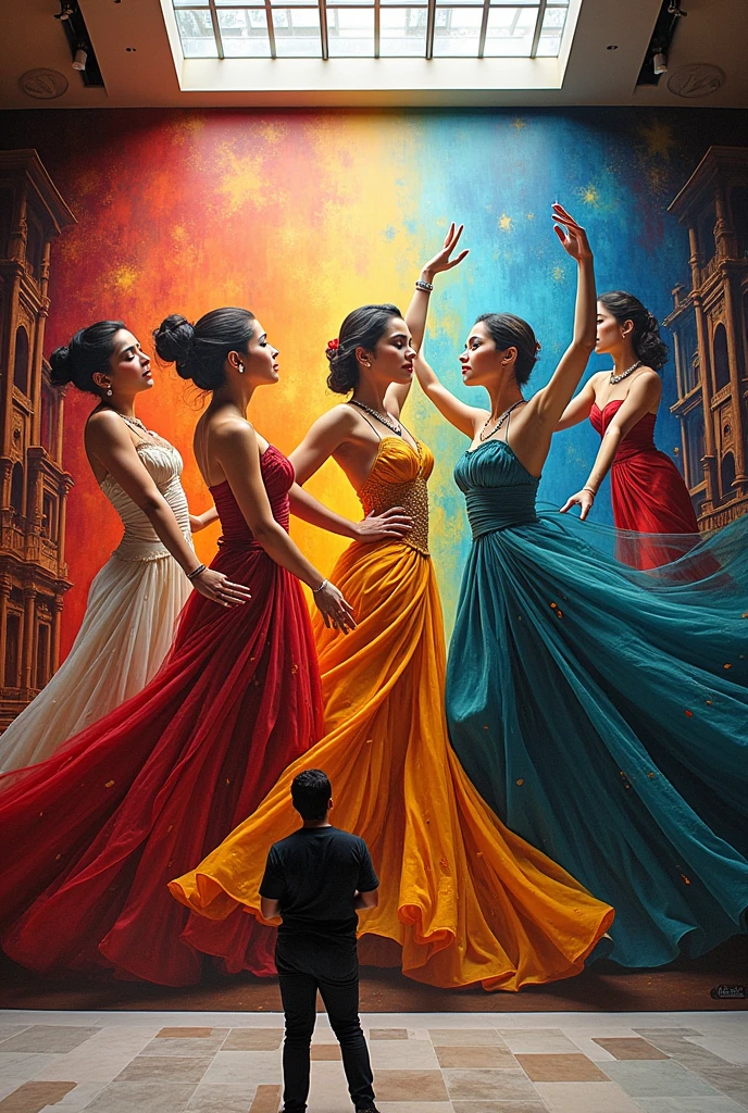 Mural for dance and drama institute 
