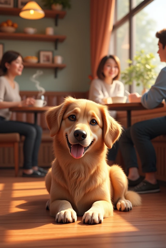 for a cafe with a dog
