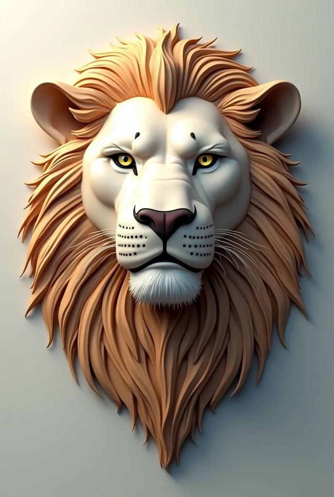 Simulation of lion head shape,Don't be too aggressive