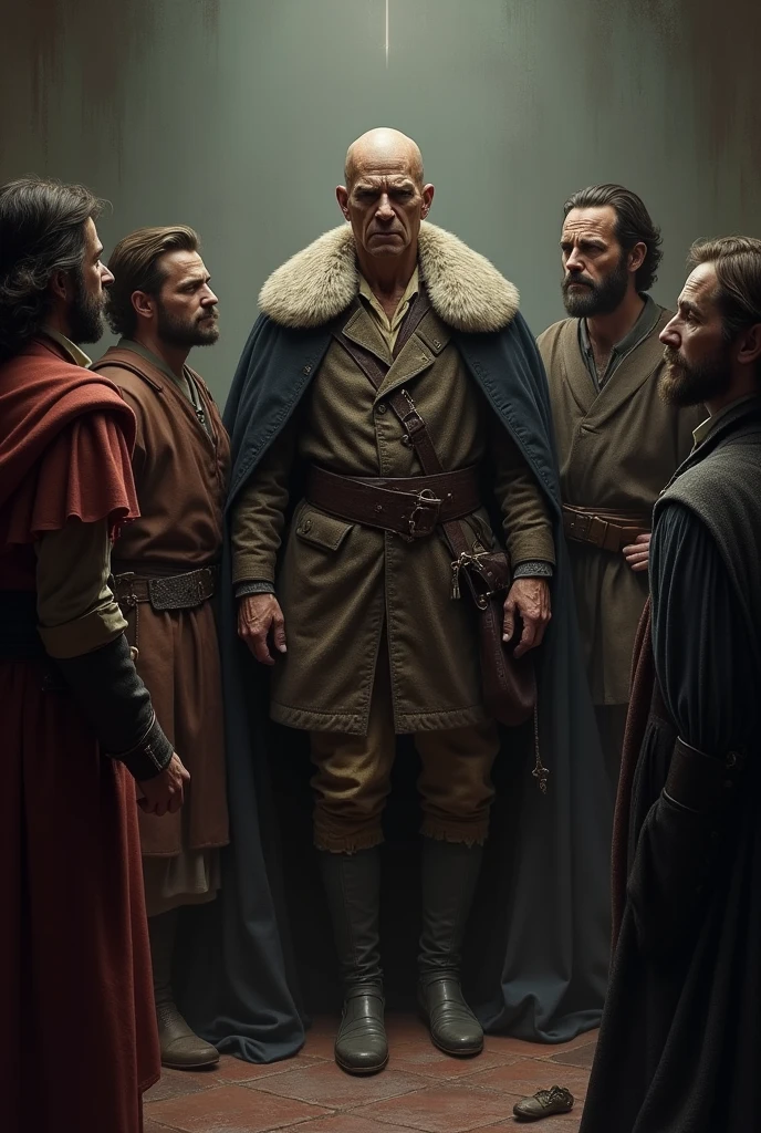 Cromwell, the relentless leader, was on the verge of death, surrounded by those who once feared his power."