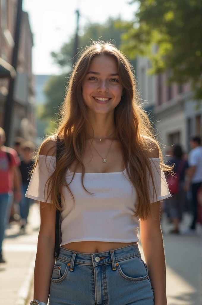 Create a photo of a generic American teenager