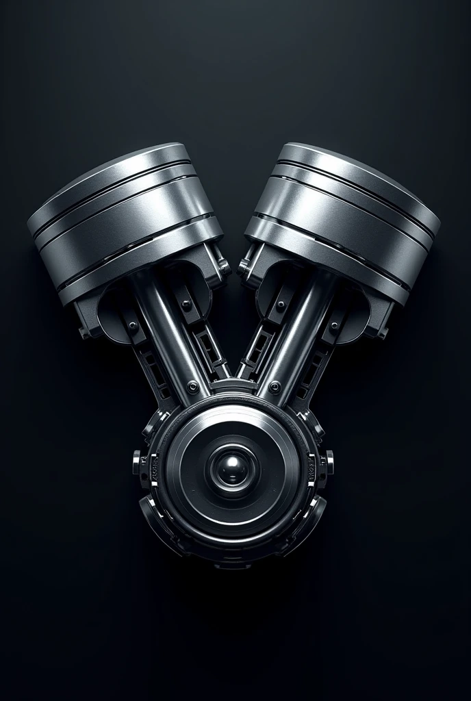 pistons with engine arms logo