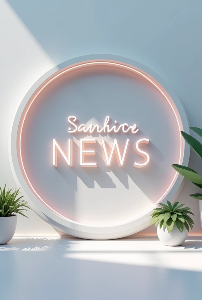 write Freshnews
in a round shape box