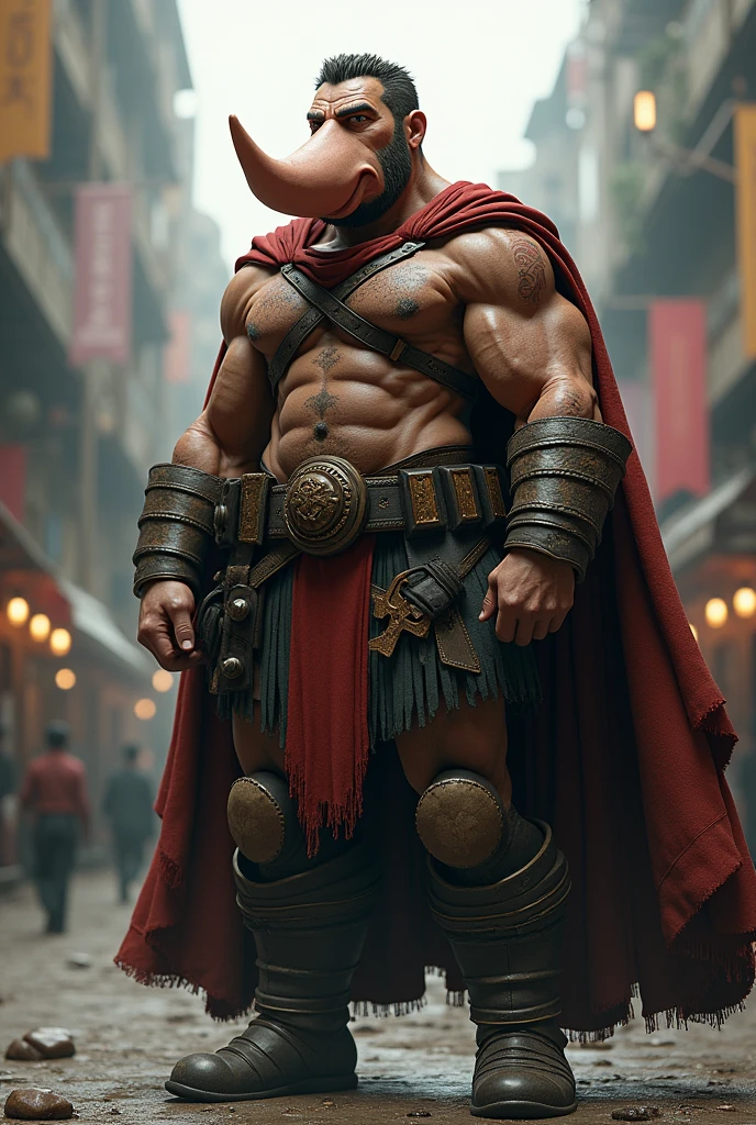 Make a big-nosed hero