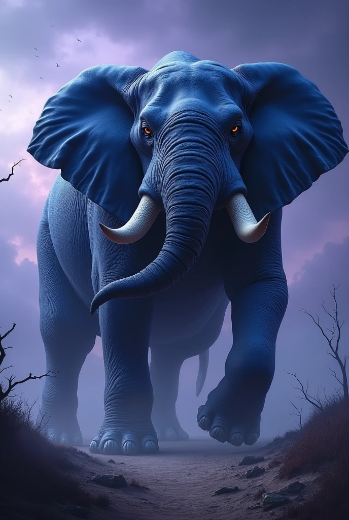 blue evil elephant no hq style