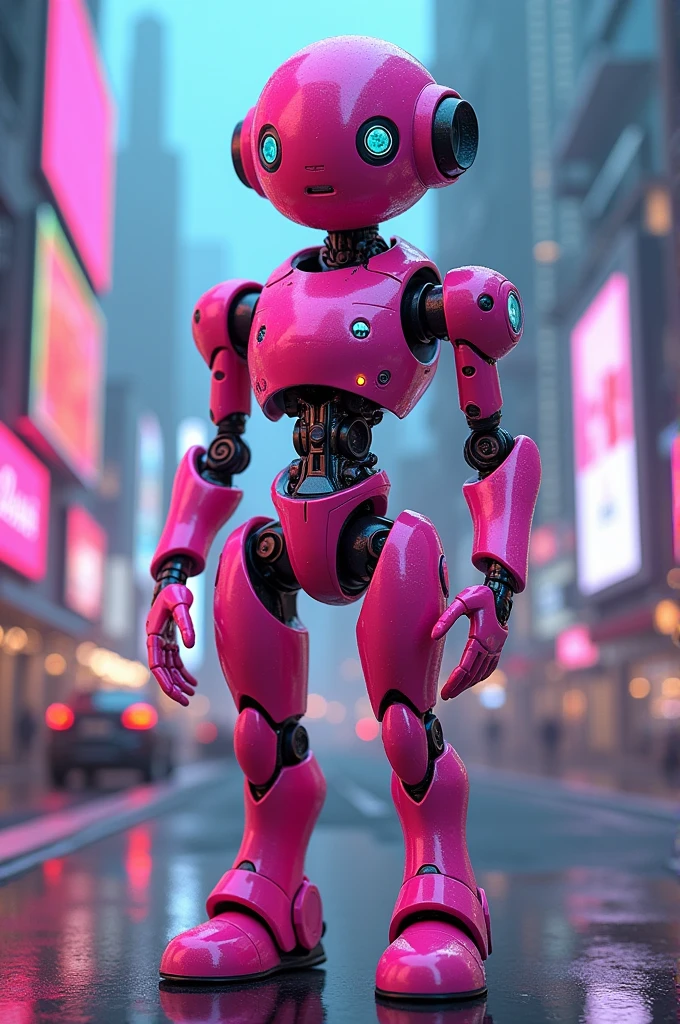 Pink robot 
