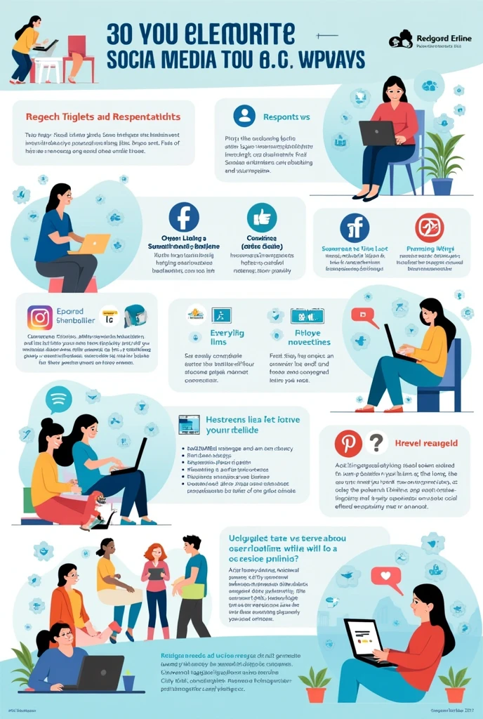 poster about proper etiquette in social media