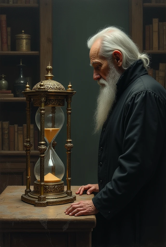 memento mori and hourglass