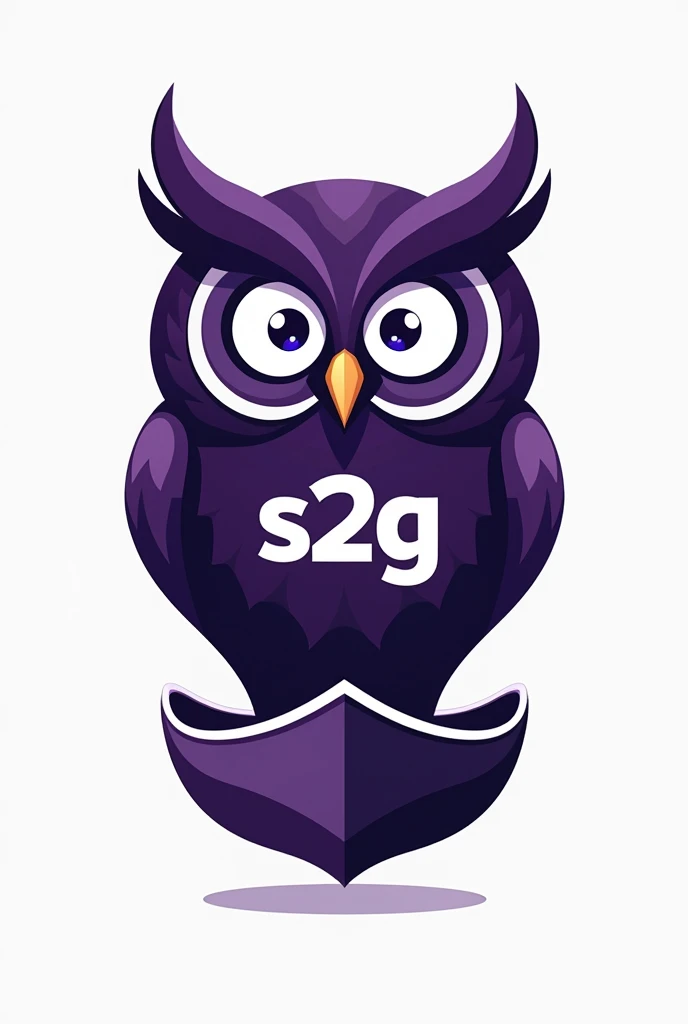I WANT TO CREATE A LOGO, LET IT BE A MALE BIG PURPLE OWL, LET IT SAY S2G ON THE TOP, CANOE UNDER IT 