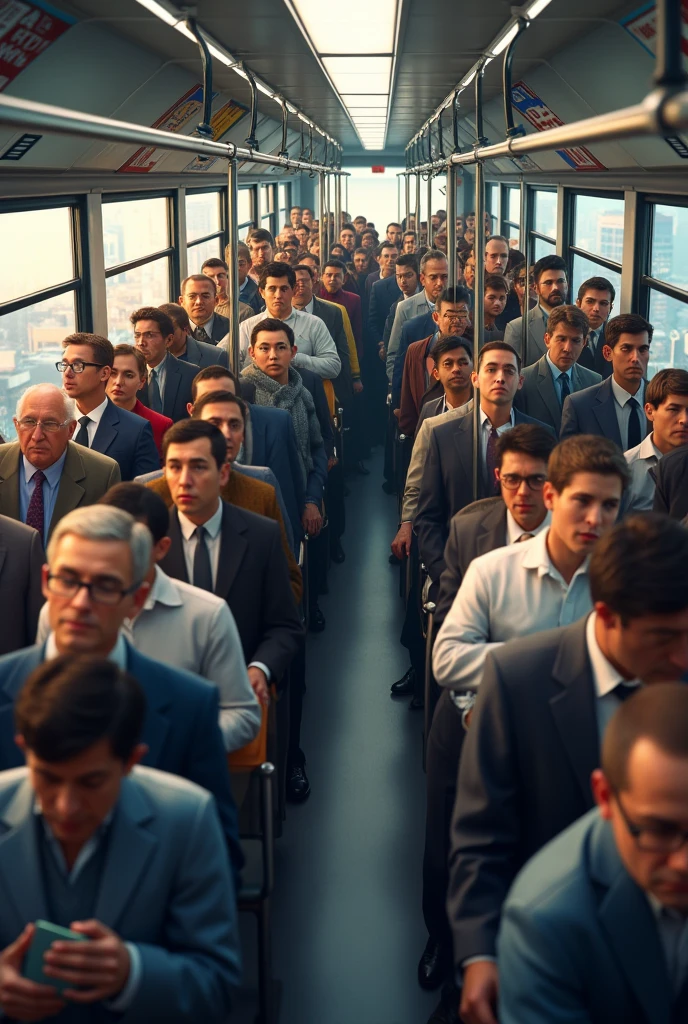 1000 people on a train, looking mobile, general, q4, v5.1