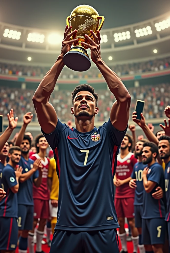 William saliba with the Ballon dor