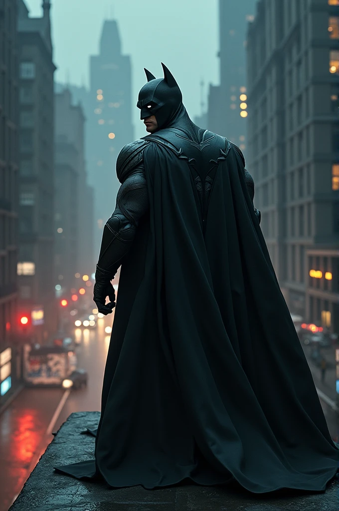 Batman in city
