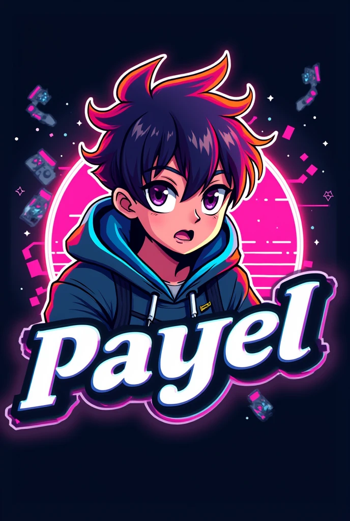 &#39;Payel gamer&#39; logo for tiktok anime
