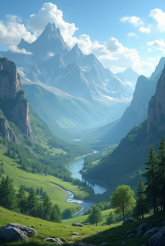 Ultra realistic landscape image