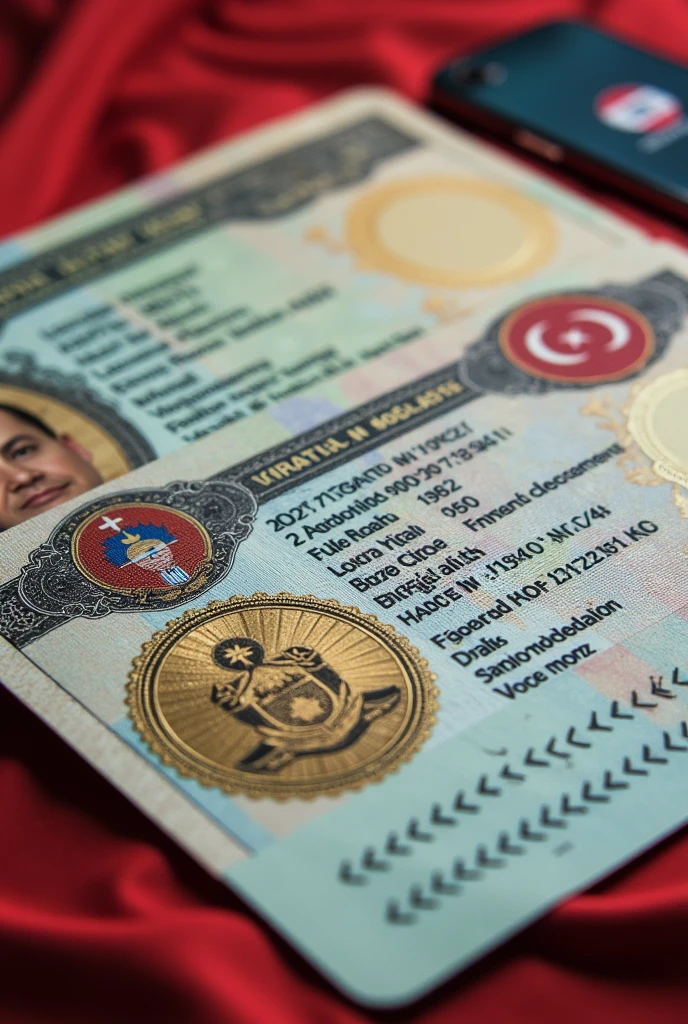 create a population ID of the Republic of Turkey, let everything be written on the front and back
