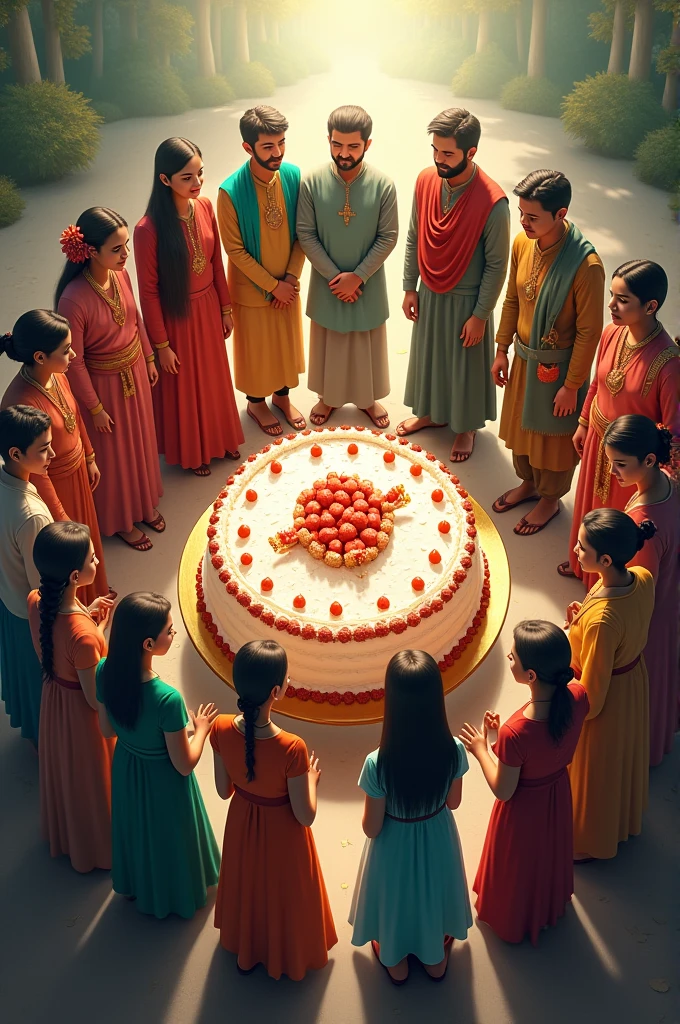 Bangladesh, China, Nepal, Bhutan, Pakistan, Afghanistan, Maldives, Sri Lanka, Myanmar, in the middle we all share a cake called India.