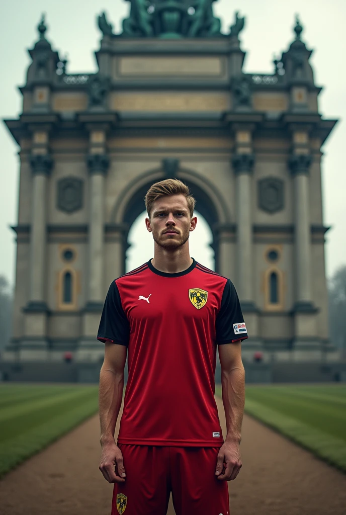Kevin De Bruyne STANDING IN FRONT OF A MONUMENT