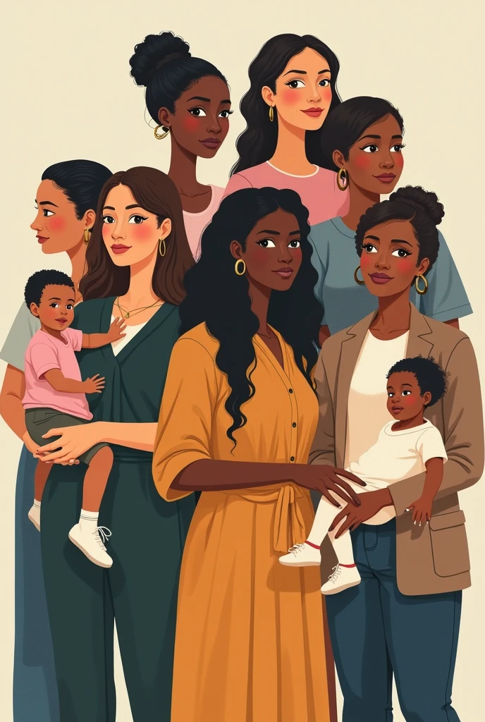 different American mothers of all styles