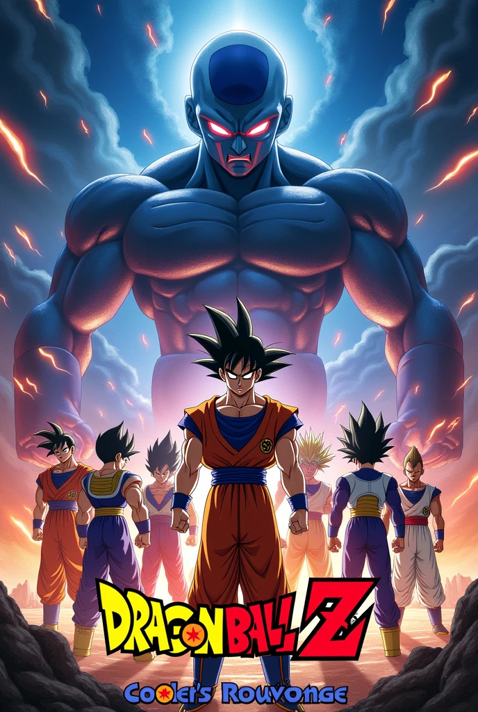 Make a poster on movie DRAGON BALL Z -COOLER'S REVENGE(1991) and write the name of the movie in poster