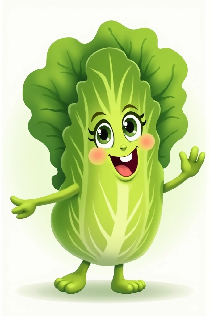 A lettuce leaf, cartoons