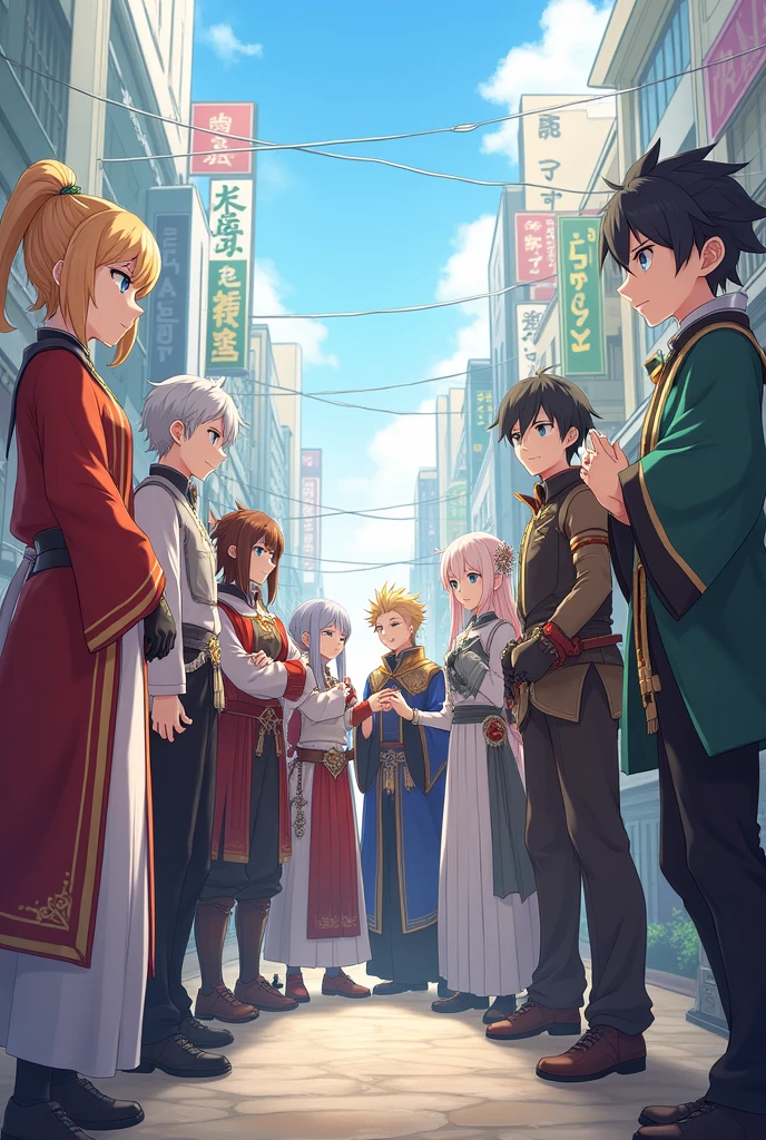 Genshin impact characters symbolizing working together society