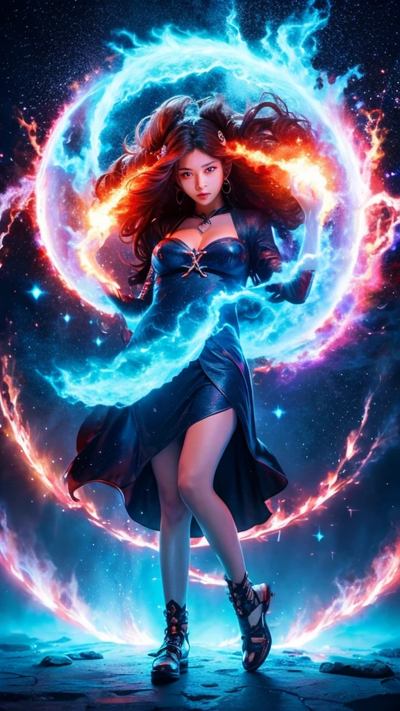 Supernova universe mysterious Fantasy thunder Inflammation water