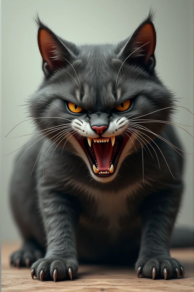 Angry cat