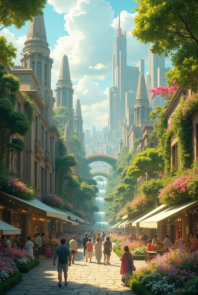 A city that represents eternal spring 
