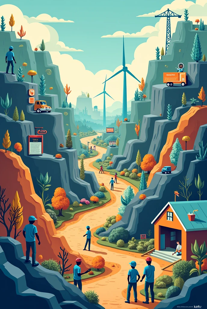 Make a poster that shows the importance on minerals to society especially in 5 sectors which is Construction, Medicine, Energy, Agriculture, Household