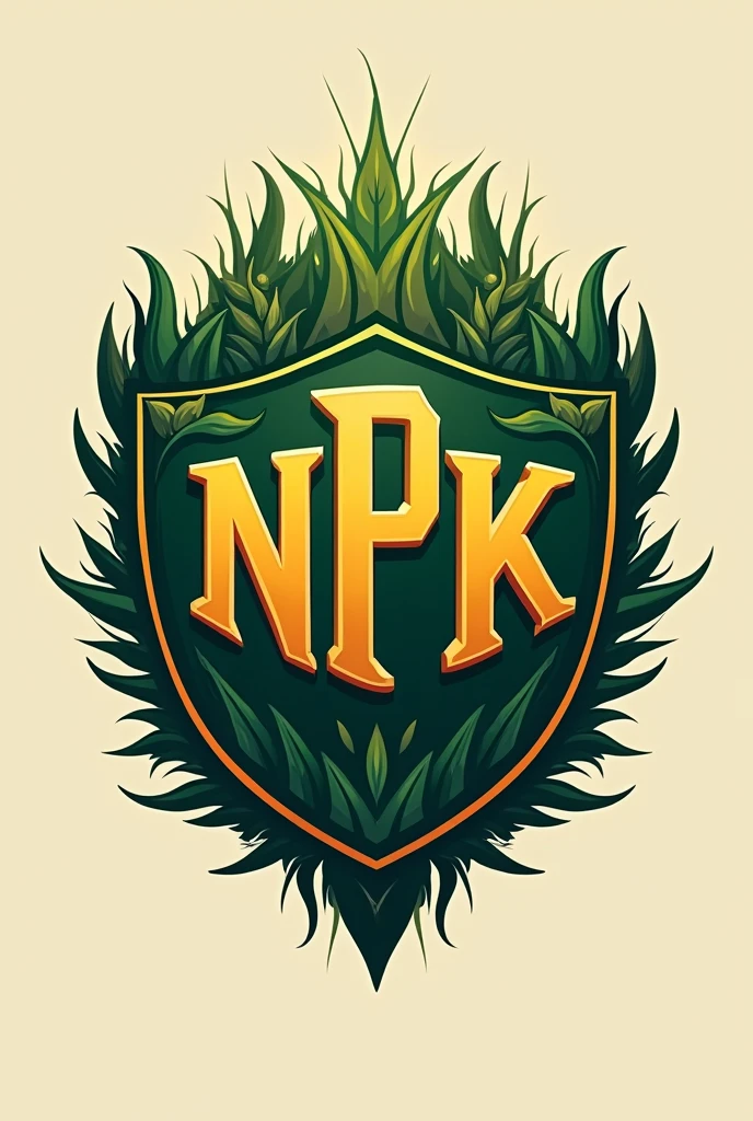 Create a shield for a football team called NPK, with references to agronomy