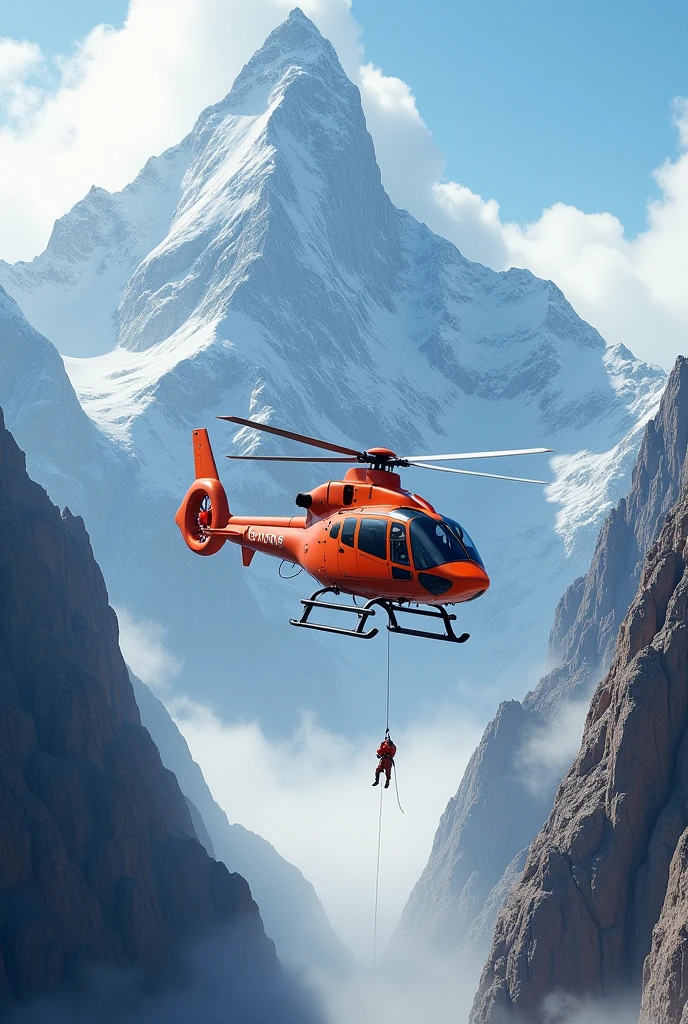 Secours hélicoptère montagne